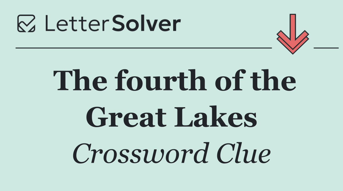 The fourth of the Great Lakes