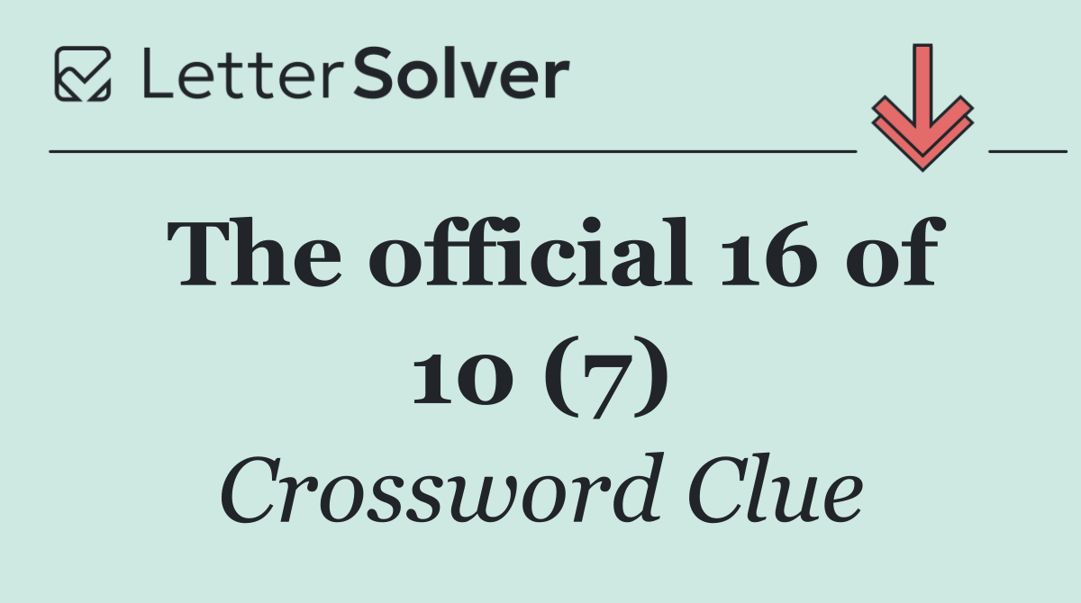 The official 16 of 10 (7)
