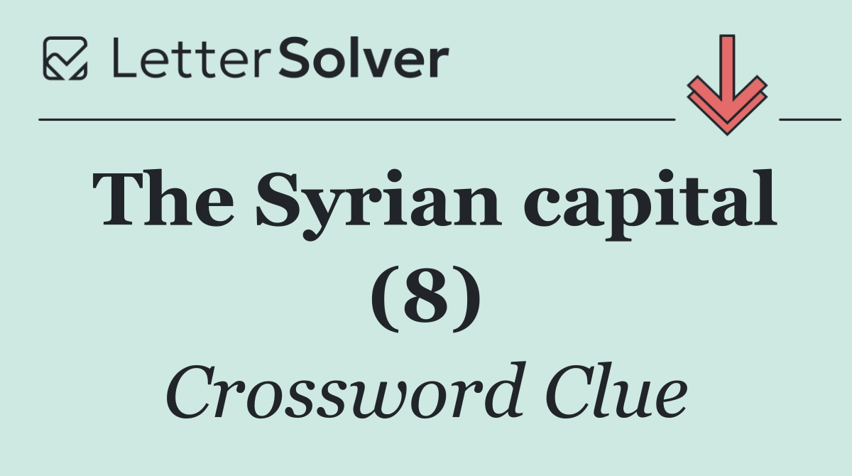 The Syrian capital (8)