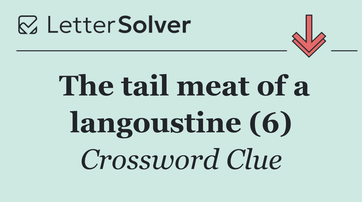 The tail meat of a langoustine (6)