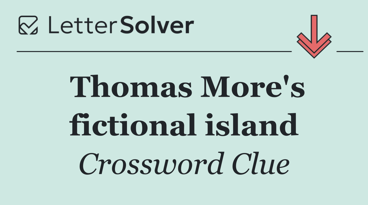 Thomas More's fictional island
