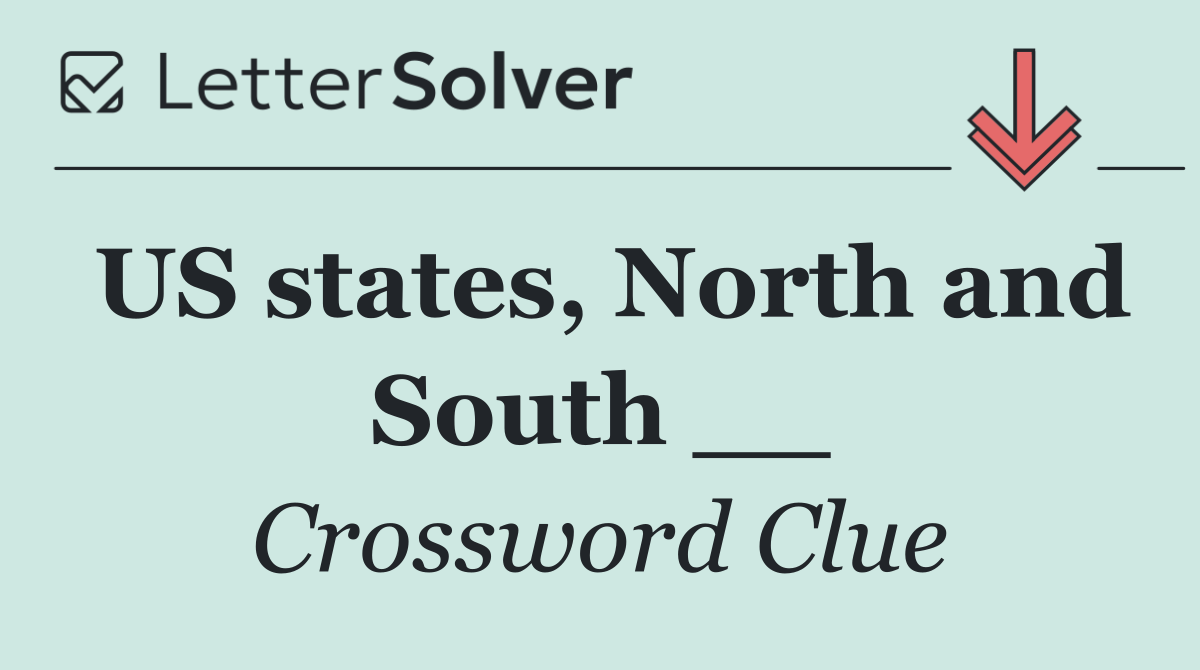 US states, North and South __