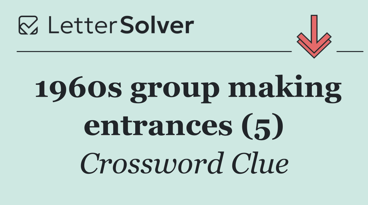 1960s group making entrances (5)