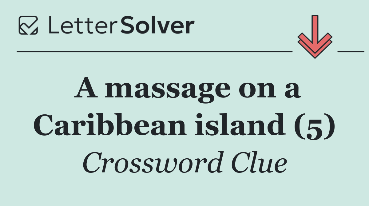 A massage on a Caribbean island (5)