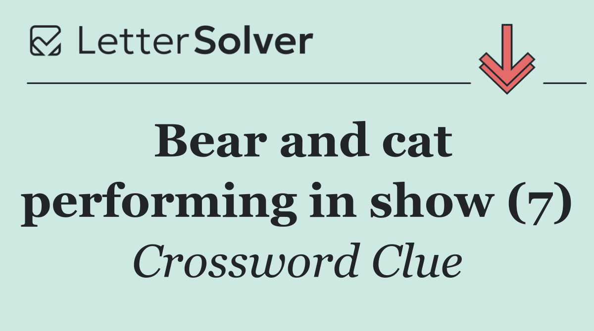 Bear and cat performing in show (7)