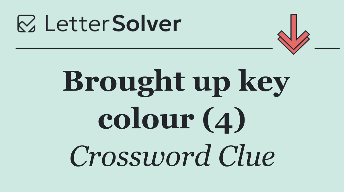 Brought up key colour (4)