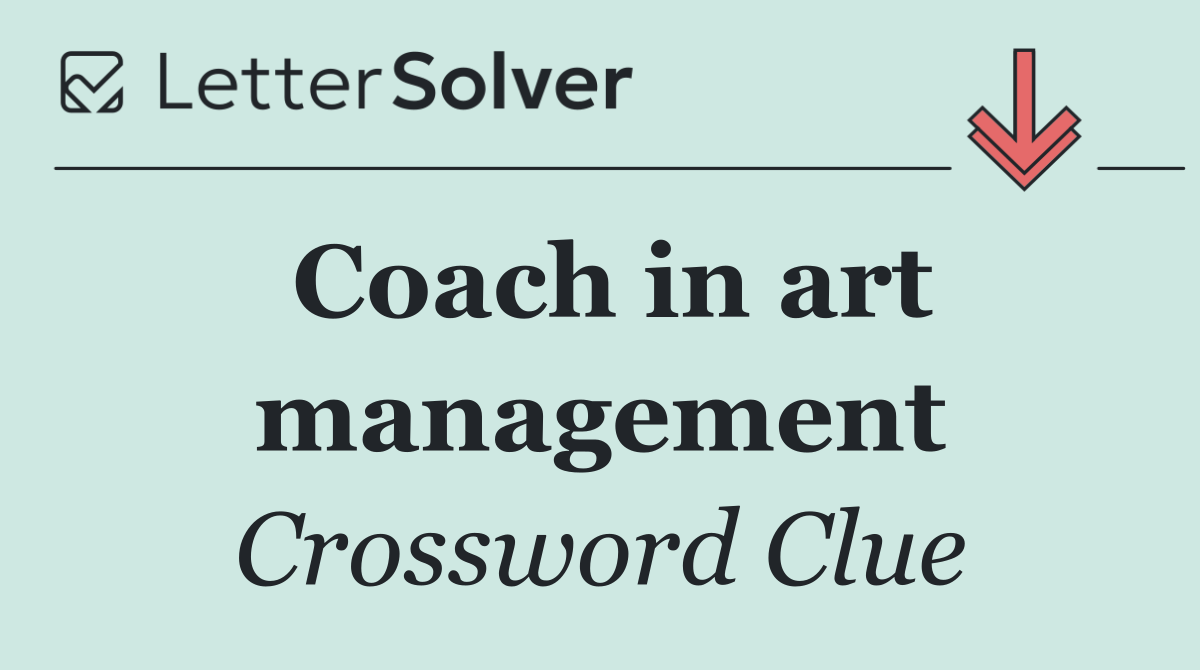 Coach in art management
