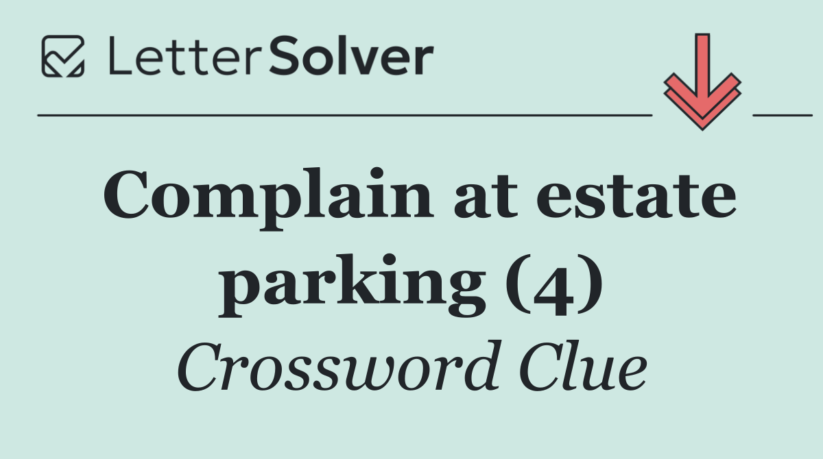 Complain at estate parking (4)