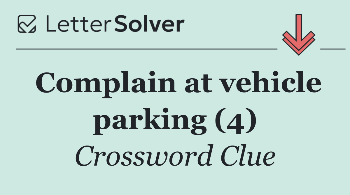 Complain at vehicle parking (4)