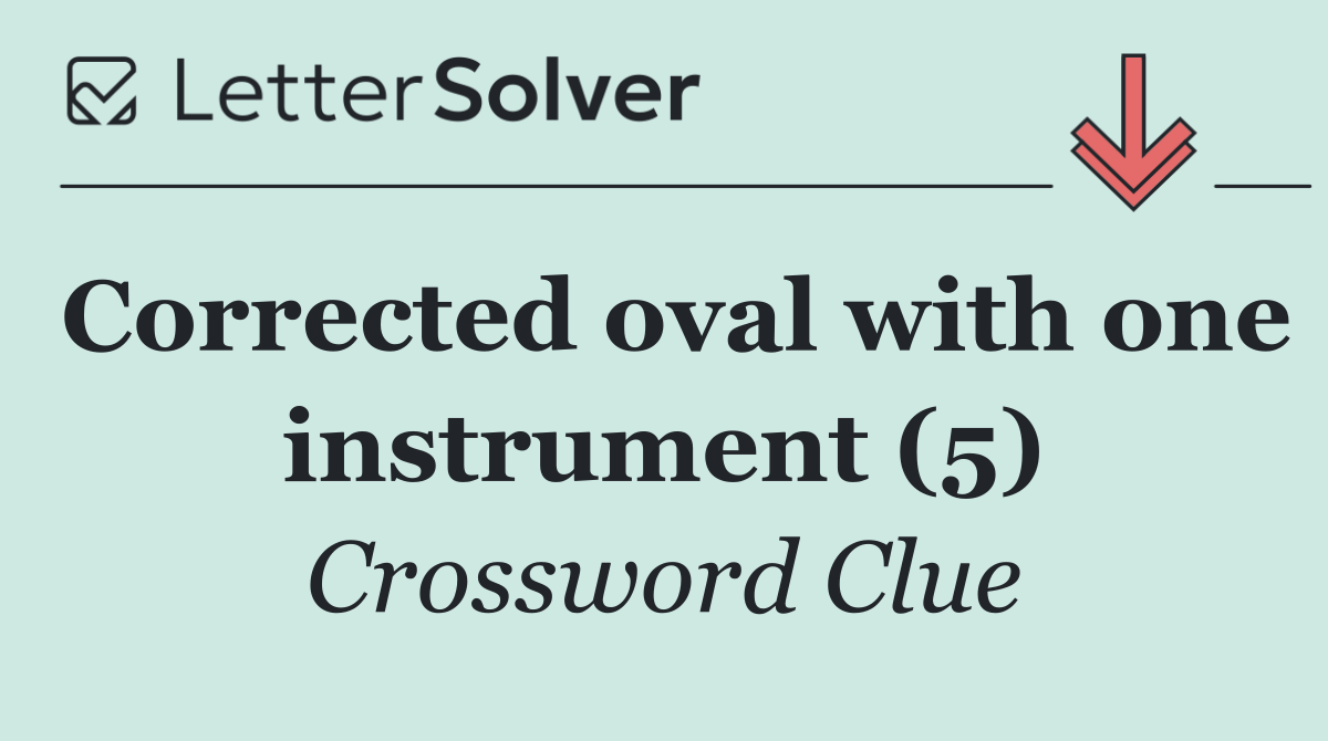 Corrected oval with one instrument (5)