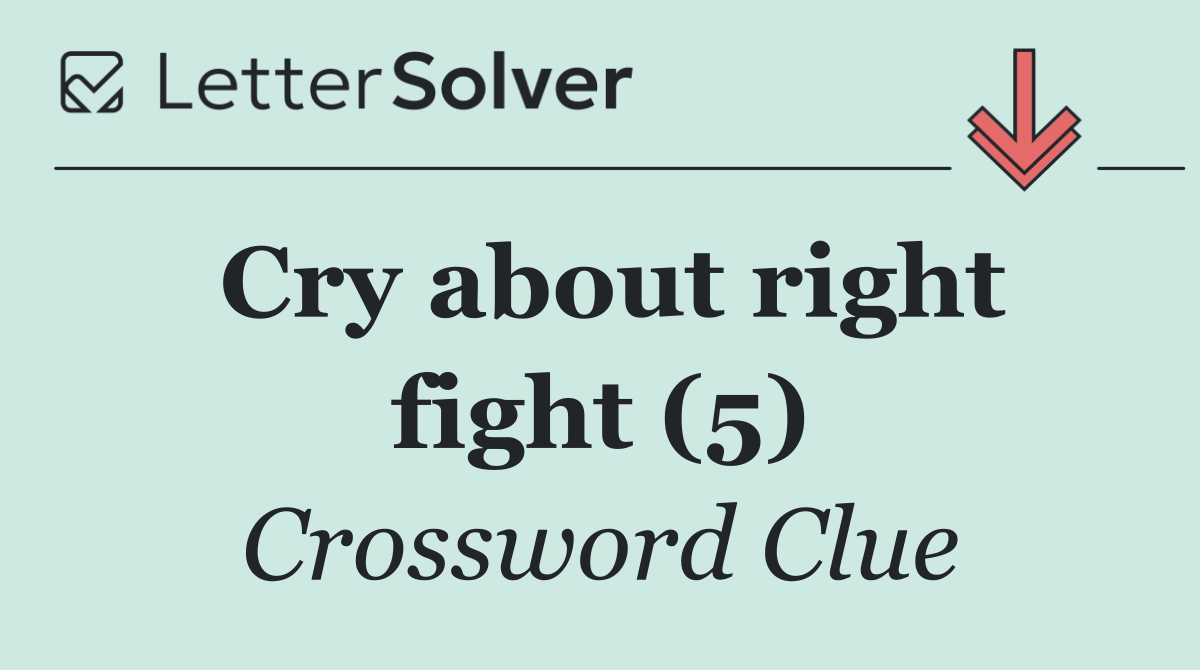 Cry about right fight (5)