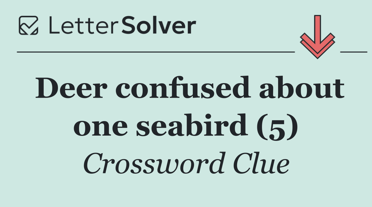 Deer confused about one seabird (5)