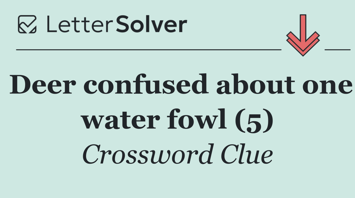 Deer confused about one water fowl (5)