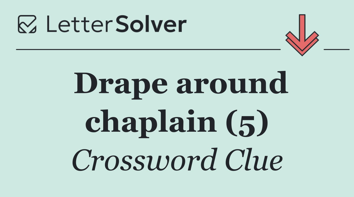 Drape around chaplain (5)