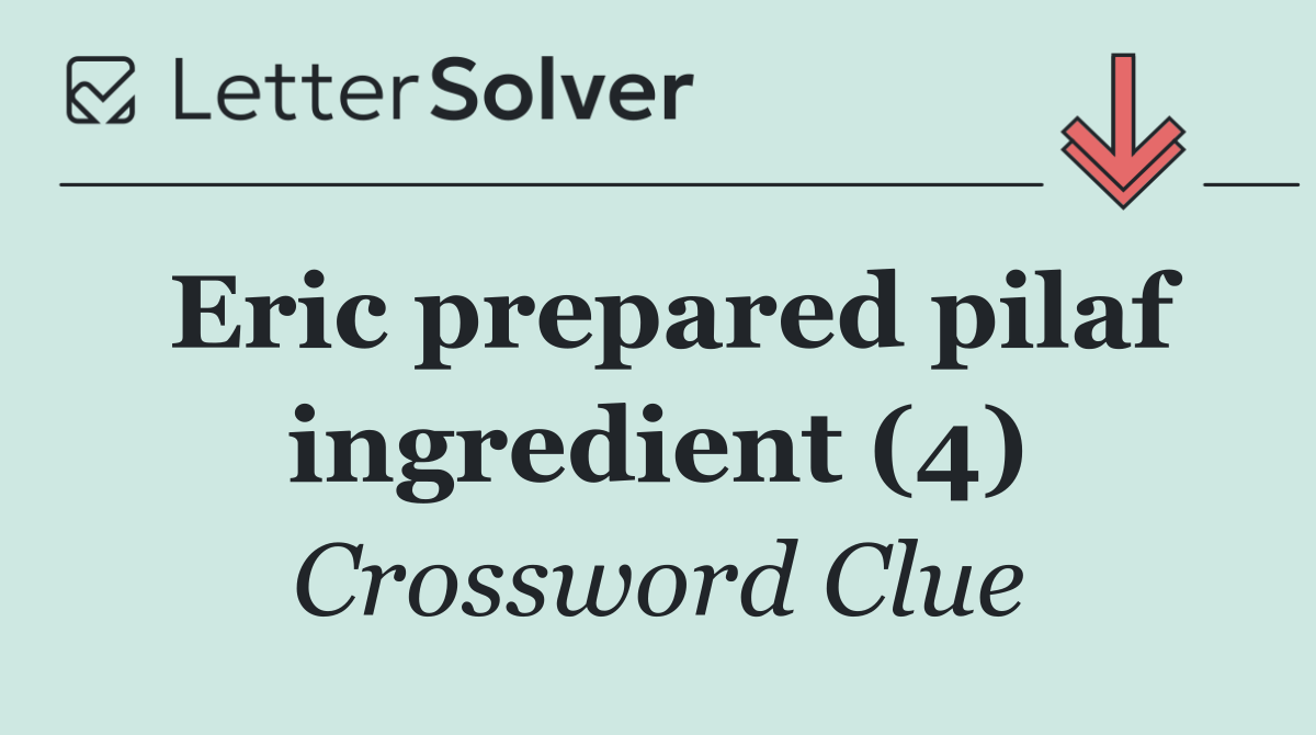 Eric prepared pilaf ingredient (4)