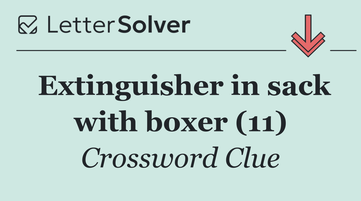 Extinguisher in sack with boxer (11)