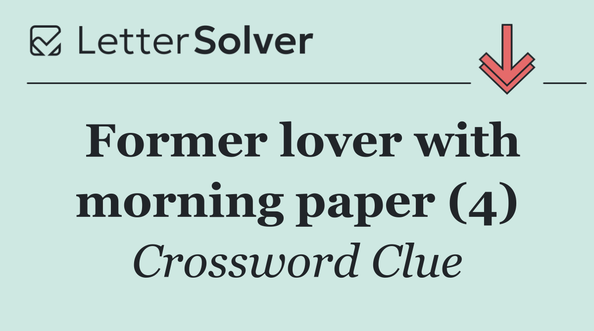 Former lover with morning paper (4)