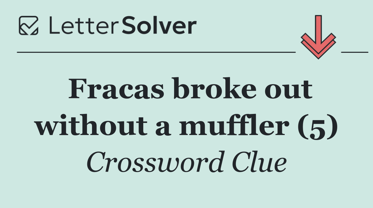 Fracas broke out without a muffler (5)