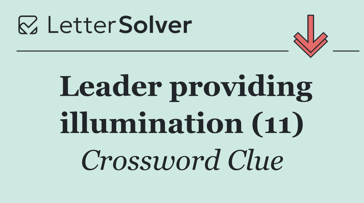 Leader providing illumination (11)