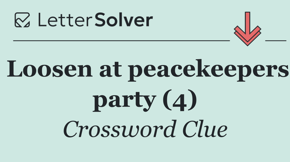 Loosen at peacekeepers party (4)