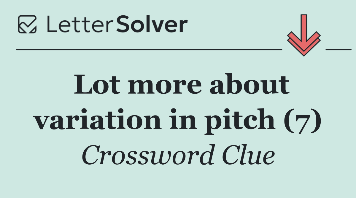 Lot more about variation in pitch (7)