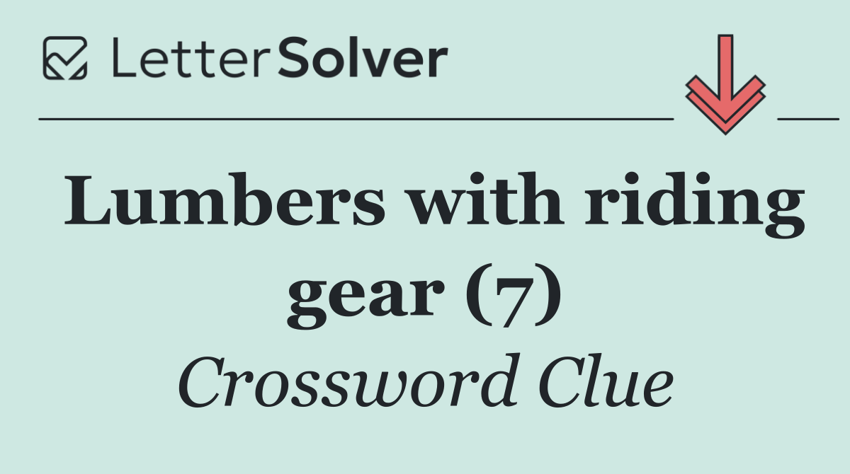 Lumbers with riding gear (7)