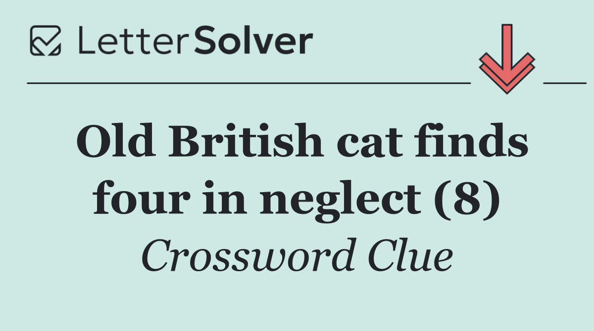 Old British cat finds four in neglect (8)