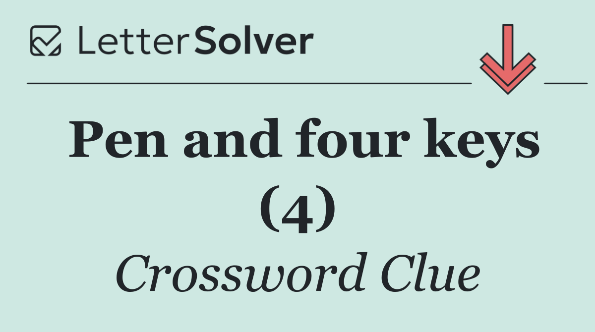 Pen and four keys (4)