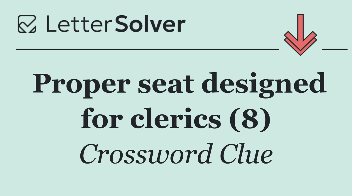 Proper seat designed for clerics (8)