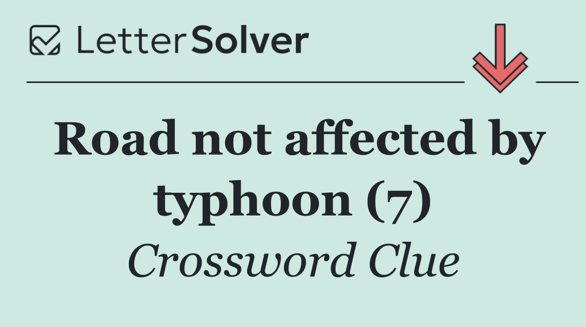 Road not affected by typhoon (7)