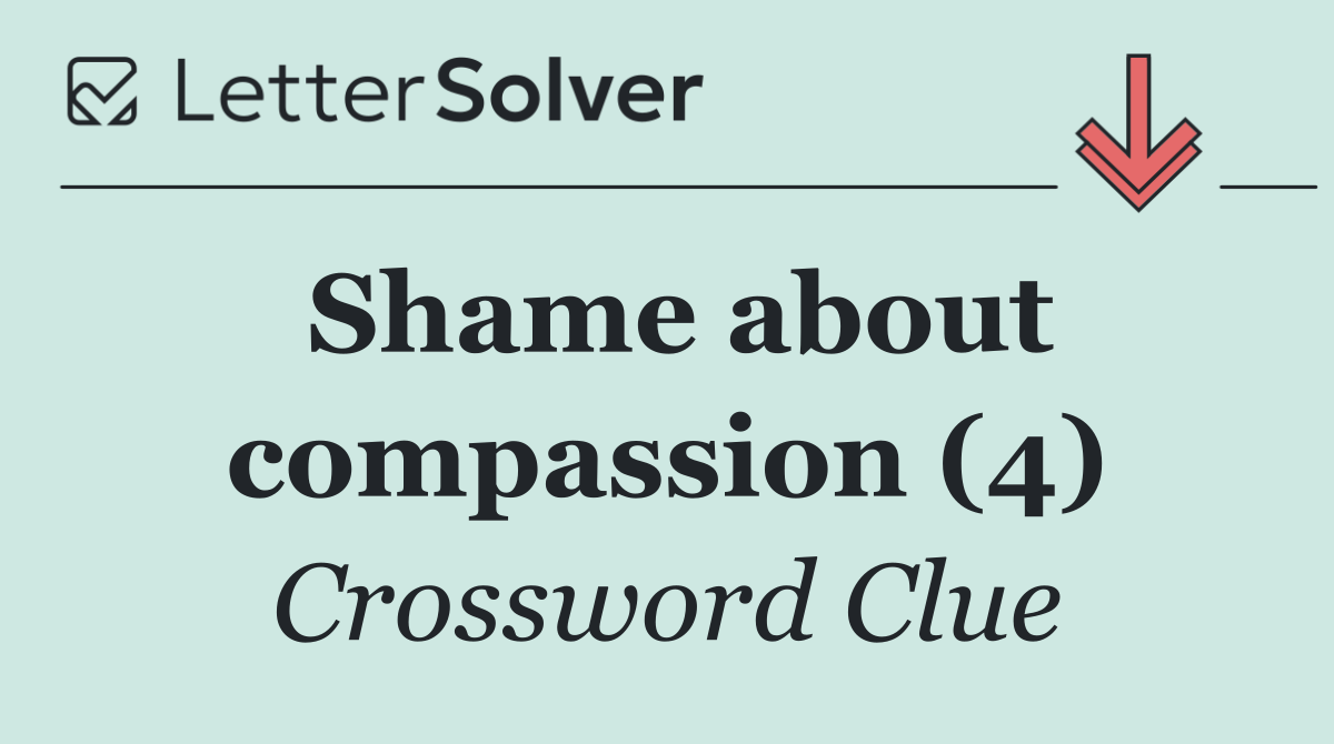 Shame about compassion (4)