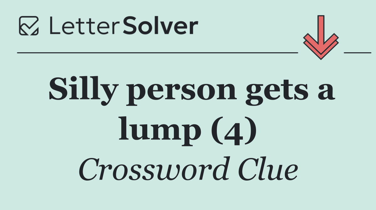 Silly person gets a lump (4)