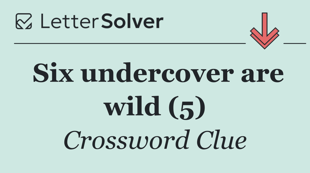 Six undercover are wild (5)
