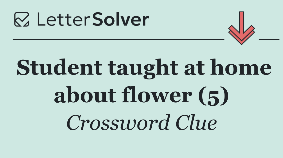 Student taught at home about flower (5)
