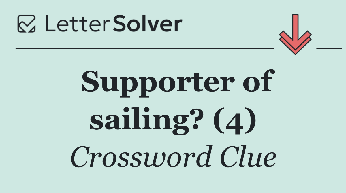 Supporter of sailing? (4)