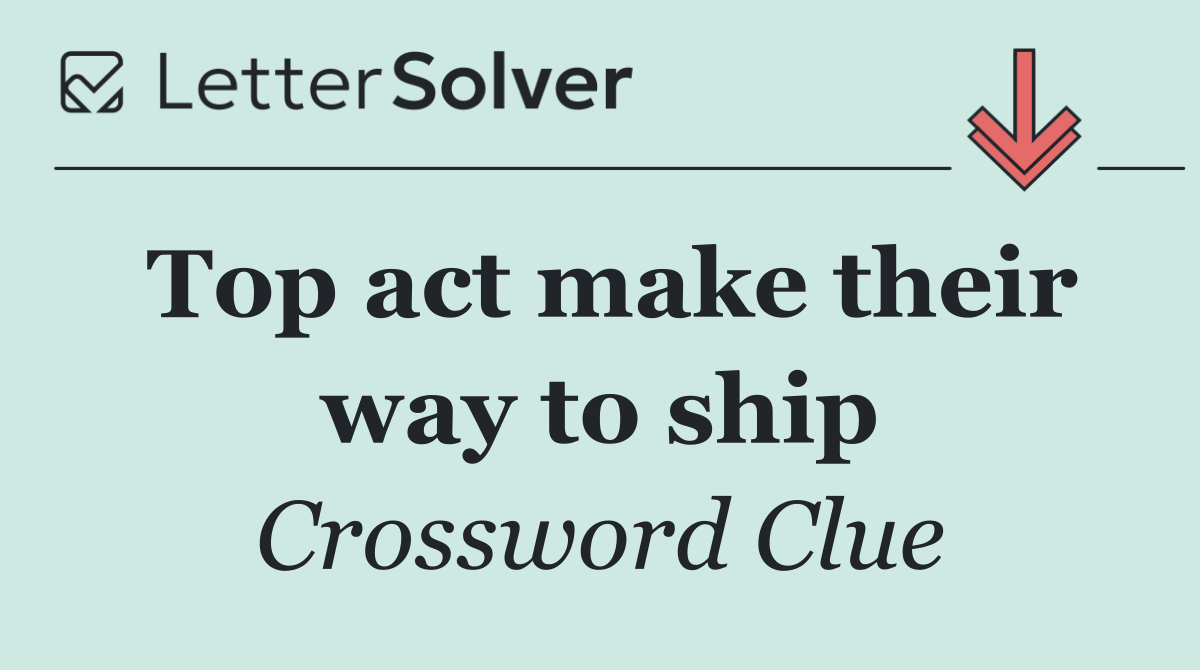 Top act make their way to ship