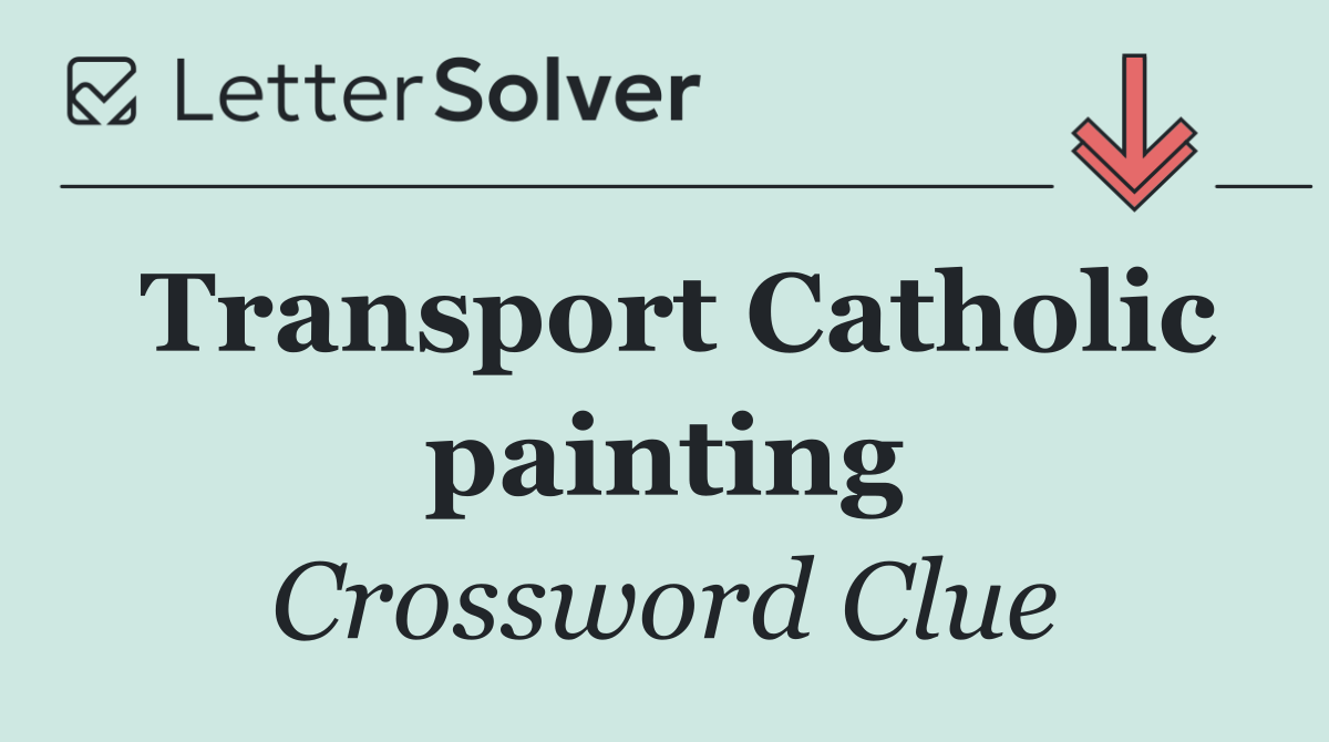 Transport Catholic painting