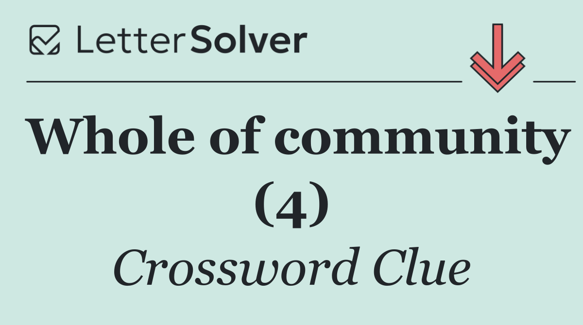 Whole of community (4)
