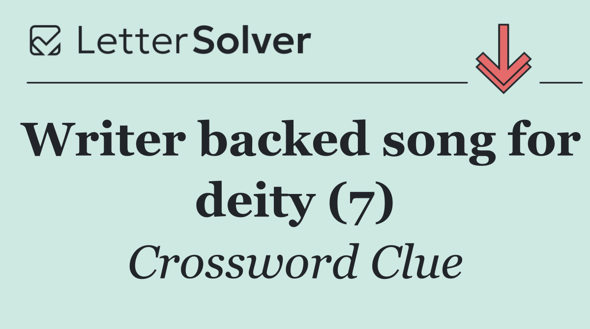 Writer backed song for deity (7)