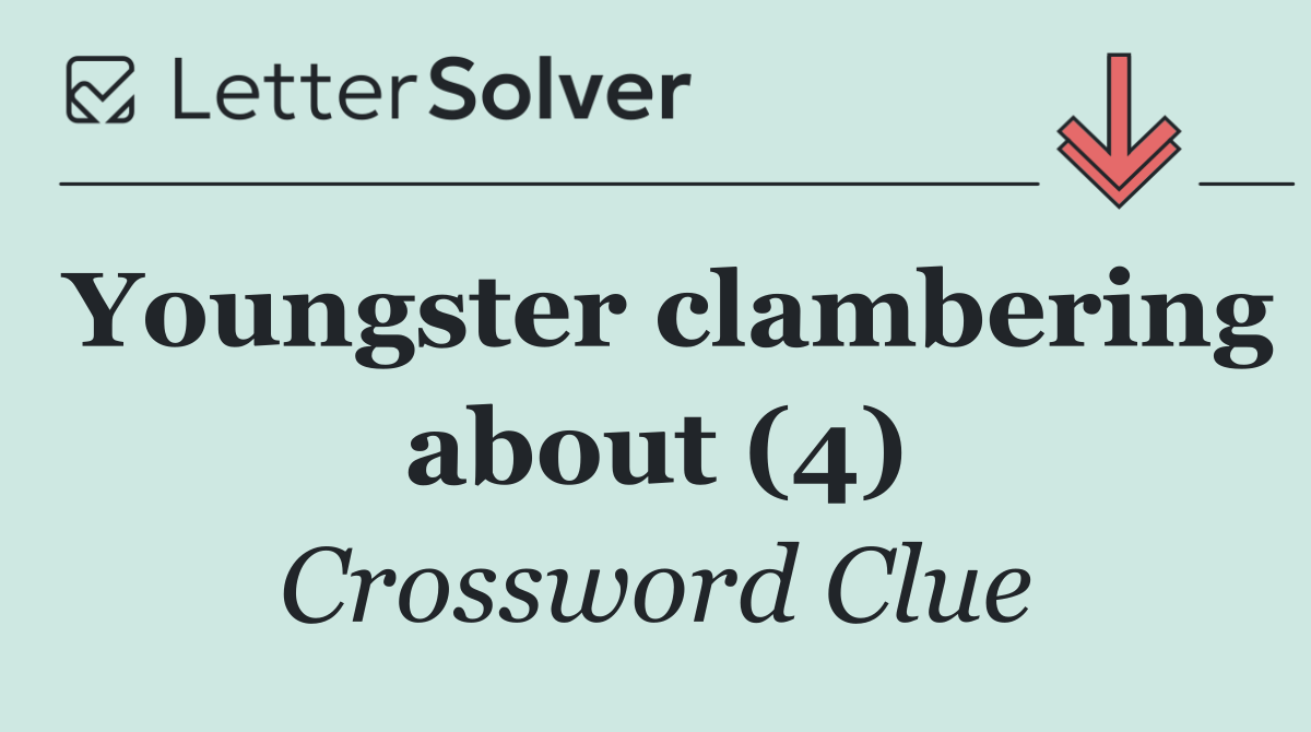 Youngster clambering about (4)