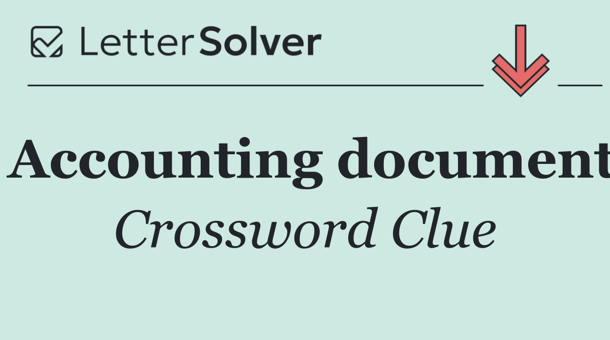 Accounting document