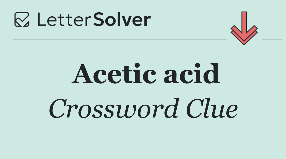 Acetic acid