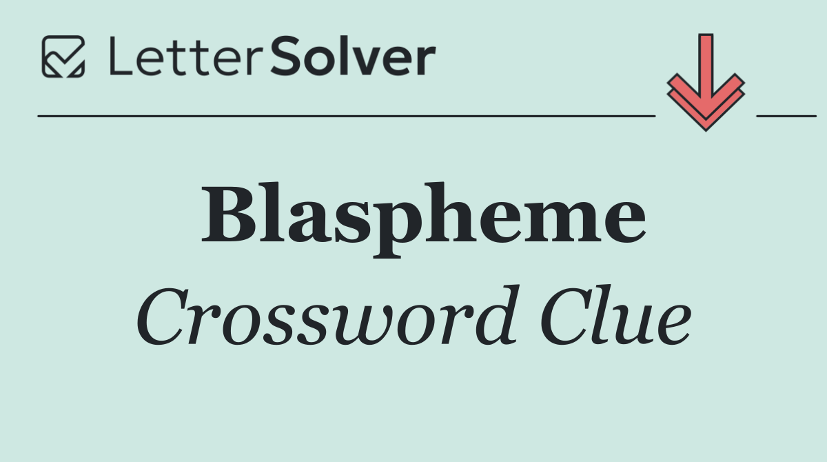 Blaspheme