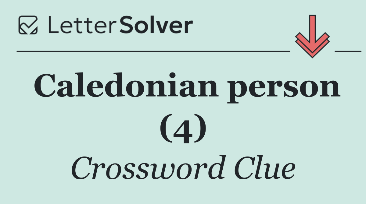 Caledonian person (4)