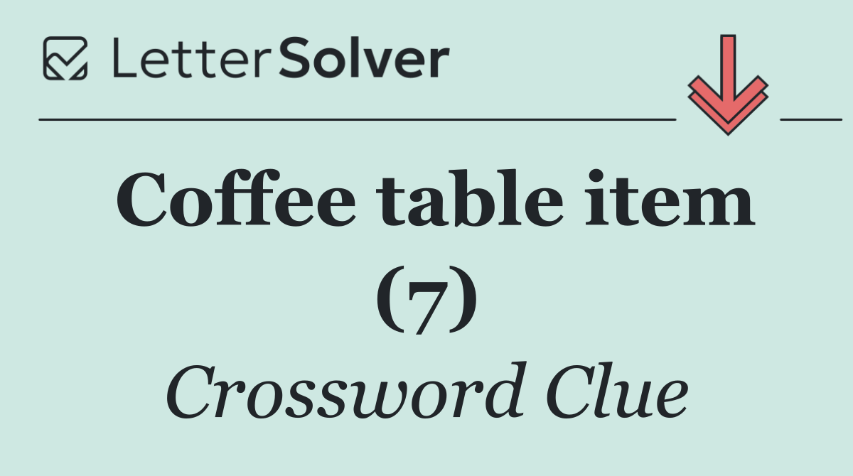 Coffee table item (7)