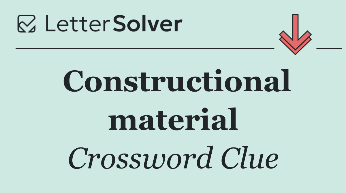 Constructional material