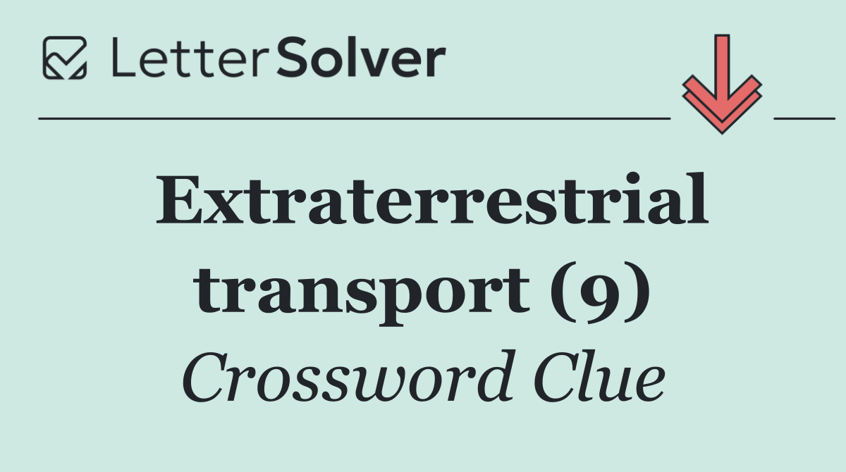 Extraterrestrial transport (9)