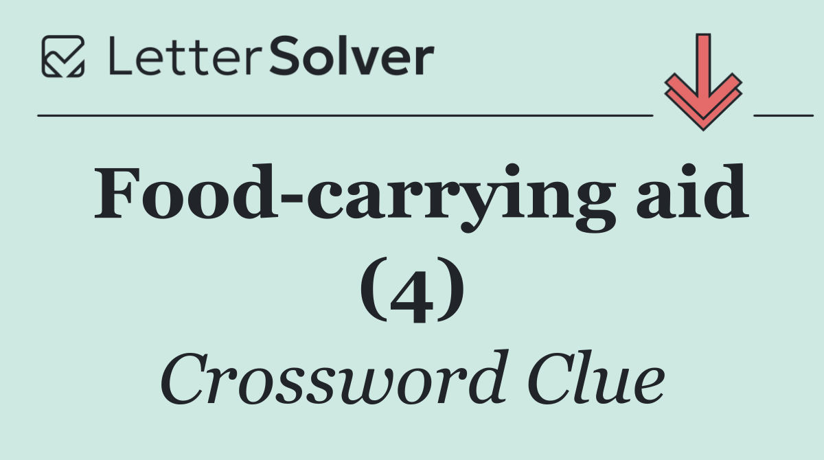 Food carrying aid (4)