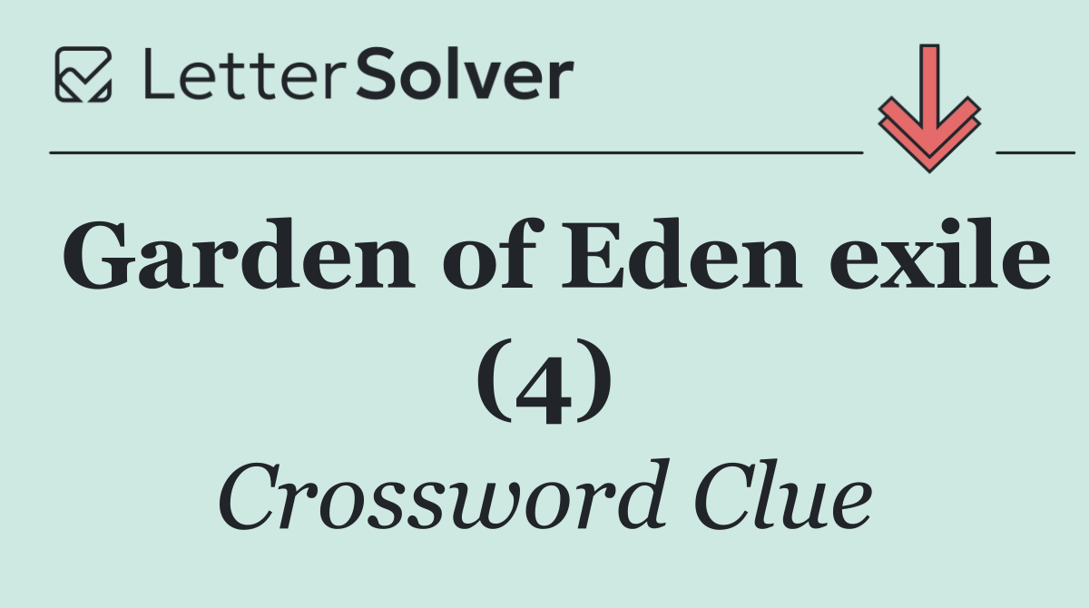 Garden of Eden exile (4)