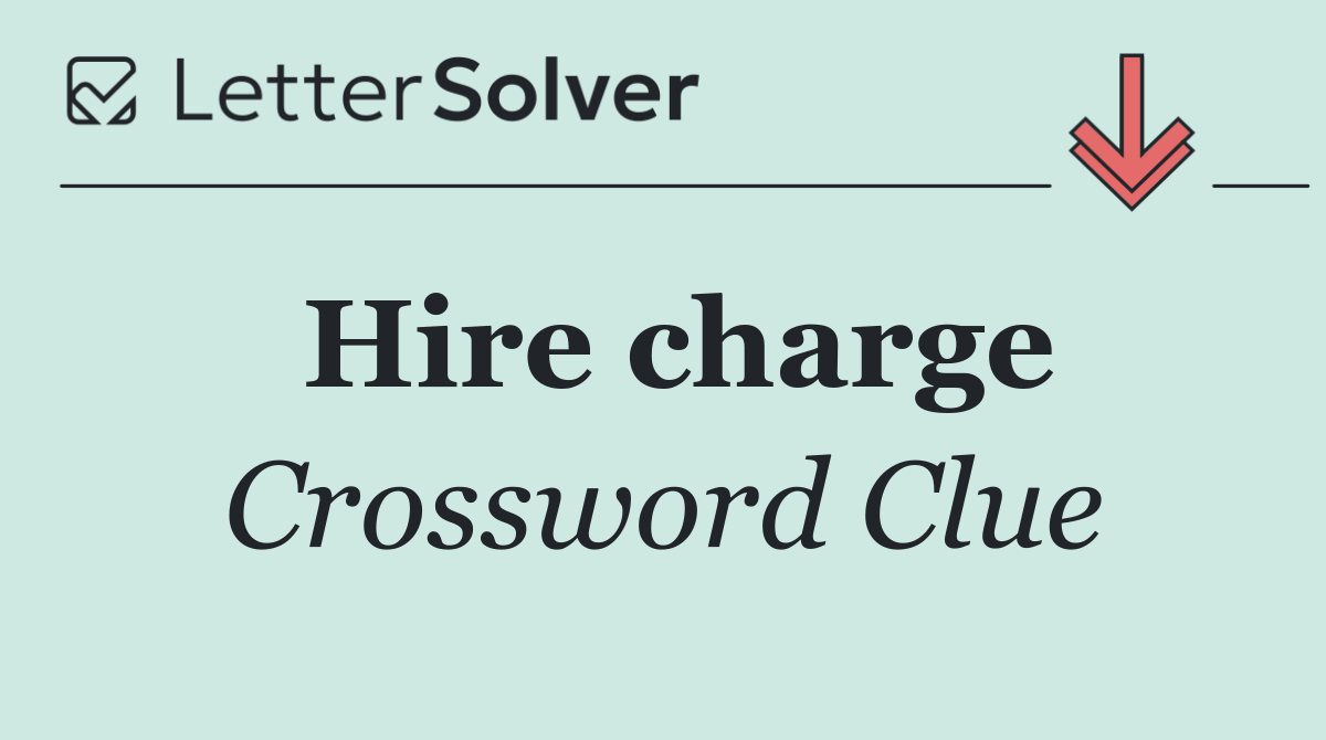 Hire charge